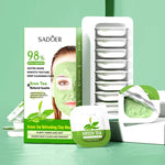 SADOER Green Tea And Natural Kaolin Deep Cleansing Face Green Tea Refreshing Clay Mask