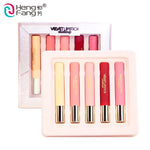 Heng Fang Pack of 5 Lipstick Soft Valvet Matte Colors