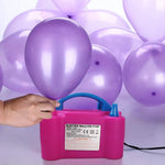 Portable Electric High Power Two Nozzle Balloon Air Pump