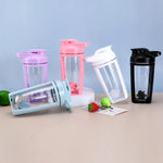 Transparent Glossy Plastic Water Bottle Protein Shaker Bottle Random Color