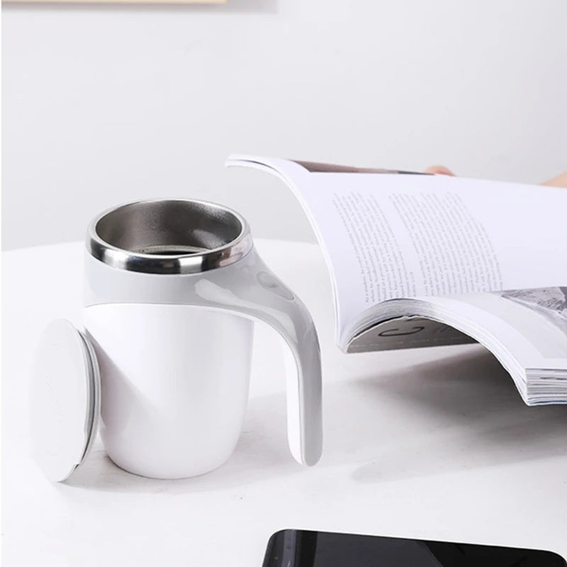 Stainless Steel Automatic Self Stirring Magnetic Mug