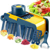 6 In 1 Adjustable Vegetable Cutter Multifunctional Slicer with Container Kitchen Tool