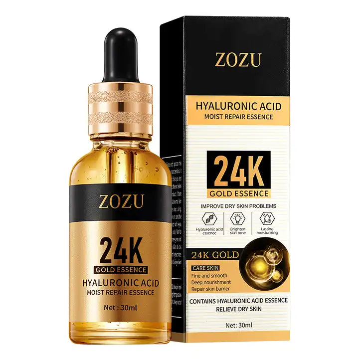 ZOZU Skin Care Anti Aging 24k gold Serum Whitening Vitamin C Serum