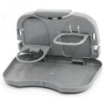 Car Food Tray With Bottle Cup Holder Travel Dining Foldable Tray