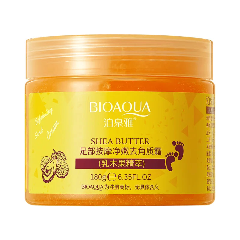 BIOAQUA Shea Butter Foot Massage Exfoliating Scrub 180gm