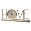 Home Clock Modern Metal Home Clock With Wooden Base Desktop Clock