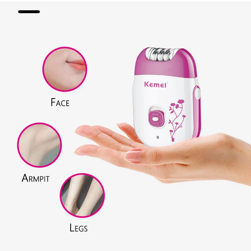 Kemei 6203 Rechargeable Powerful Electric Epilator Hair Removal Machine