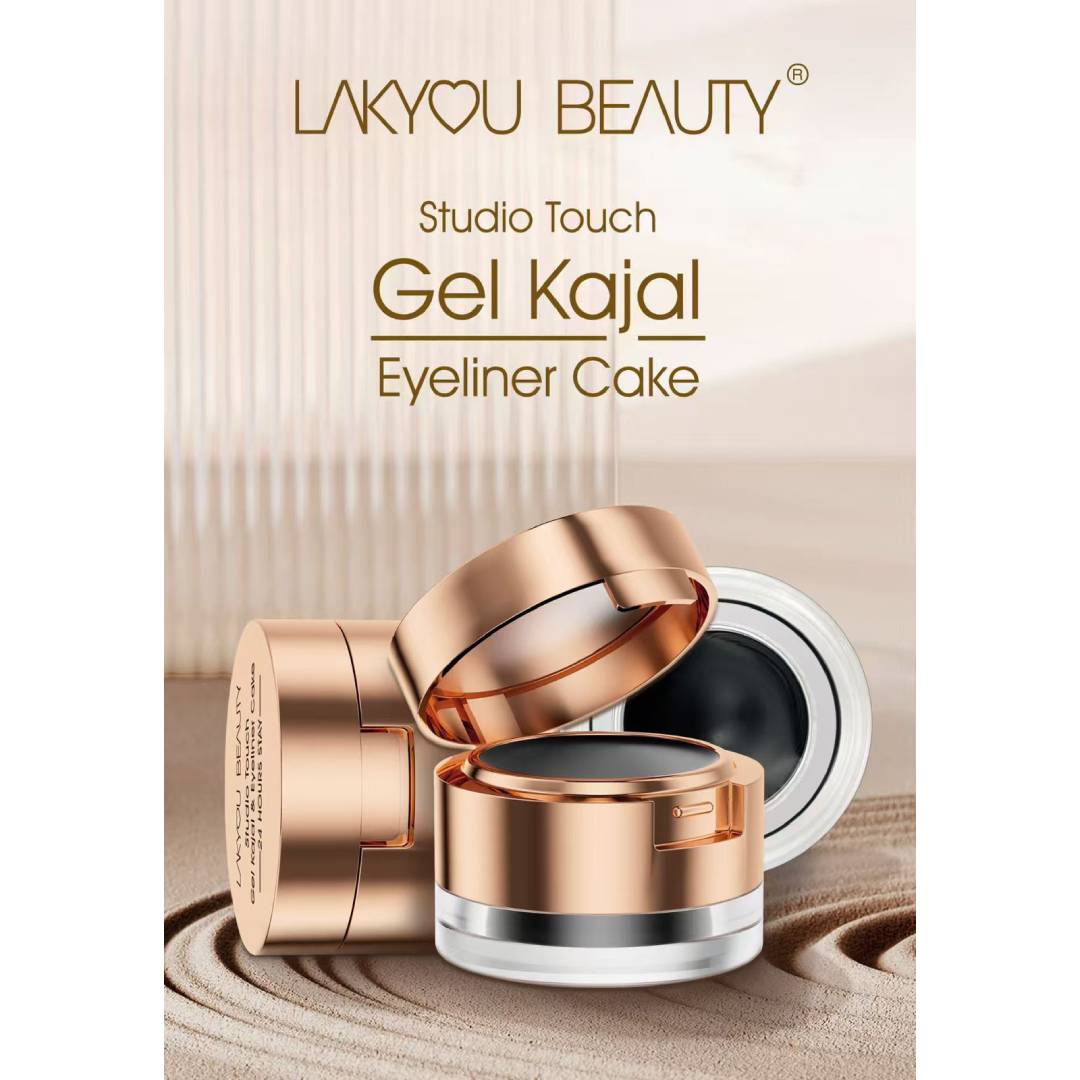 Lakyou Beauty Studio Touch Gel Kajal Eyeliner Cake 24 Hours Stay