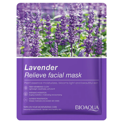 Bioaqua Lavender Relive Face Sheet Mask