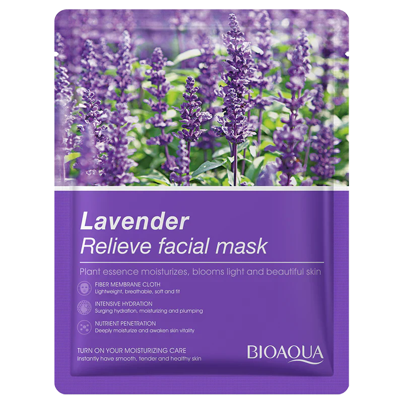 Bioaqua Lavender Relive Face Sheet Mask