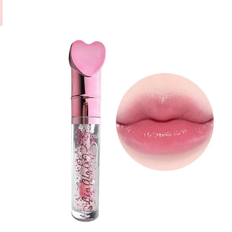 Miundo Heart Pink Magic Nonsticky Waterproof Lip Gloss