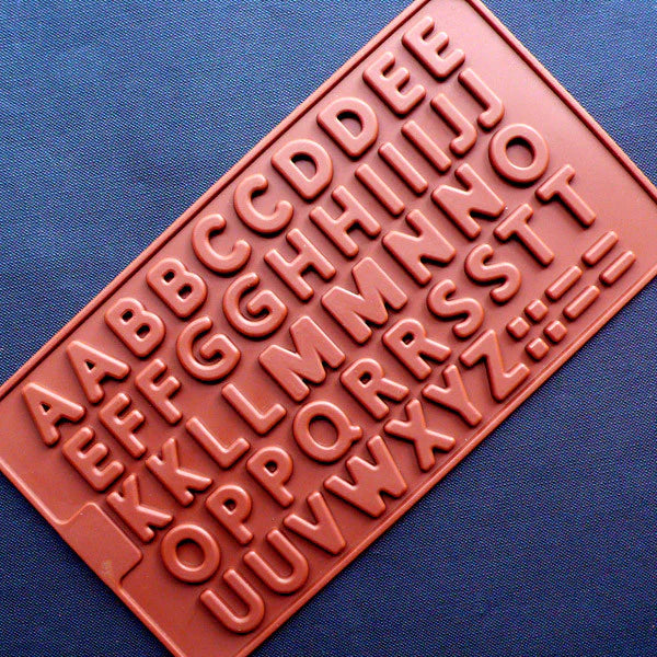 Silicone A to Z Alphabet Mold 52 Cavity