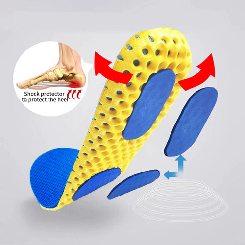Blue Yellow Insole Pair