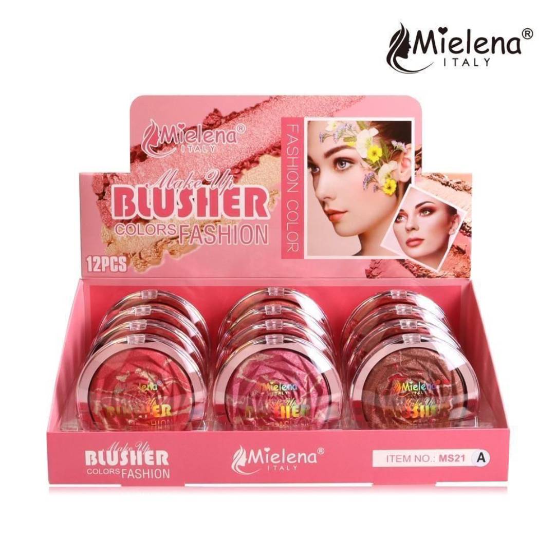 Mielena Italy Fashion Color Makeup Blusher 4Pcs Set MS21A