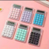 Mini Pocket LCD Display Transparent Electronic Calculator