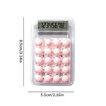 Mini Pocket LCD Display Transparent Electronic Calculator