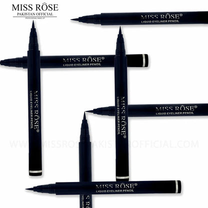 Miss Rose Graceful Glam Black Liquid Eyeliner Pencil