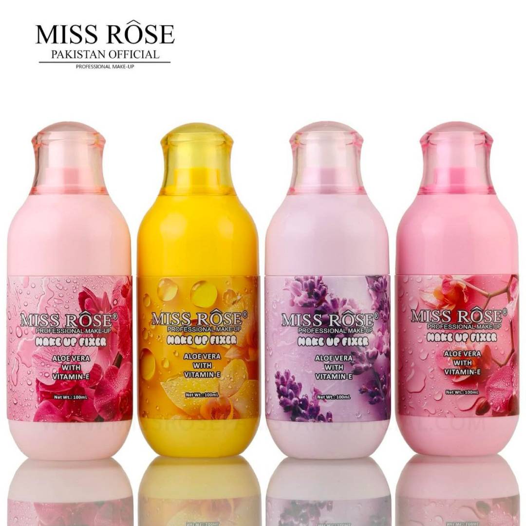 Miss Rose Aloe Vera With Vitamin E Flower Style Makeup Fixer 100ml
