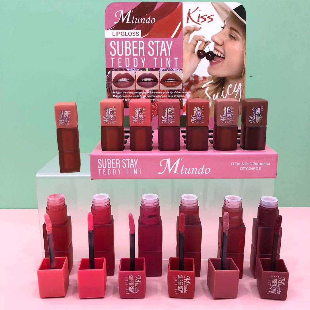 Miundo Super Stay Matte Teddy Tint Lip Gloss 6pcs Set