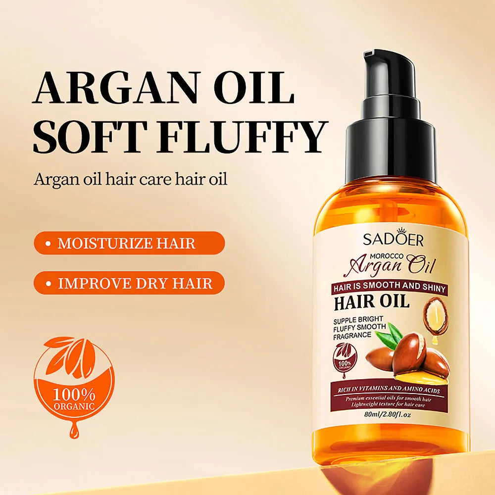 Sadoer Morocco Argan Hair Oil Moisturizing And Smoothing Anti-Hair Loss Repair