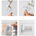 Multi Layer Hanging Folding Towel Rack Wall Hanging Rotary Towel Rack Aluminum Swing Arms Towel Rack