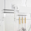 Multi Layer Hanging Folding Towel Rack Wall Hanging Rotary Towel Rack Aluminum Swing Arms Towel Rack