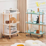 Multifunctional Creative 3 Layer Storage Cart Rack For Kitchen Food Serving Trolley