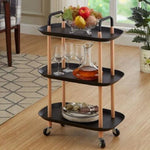 Multifunctional Creative 3 Layer Storage Cart Rack For Kitchen Food Serving Trolley