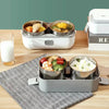 Multifunctional Portable Stainless Steel Electric Heating Lunch Box Cooking Insulation Box