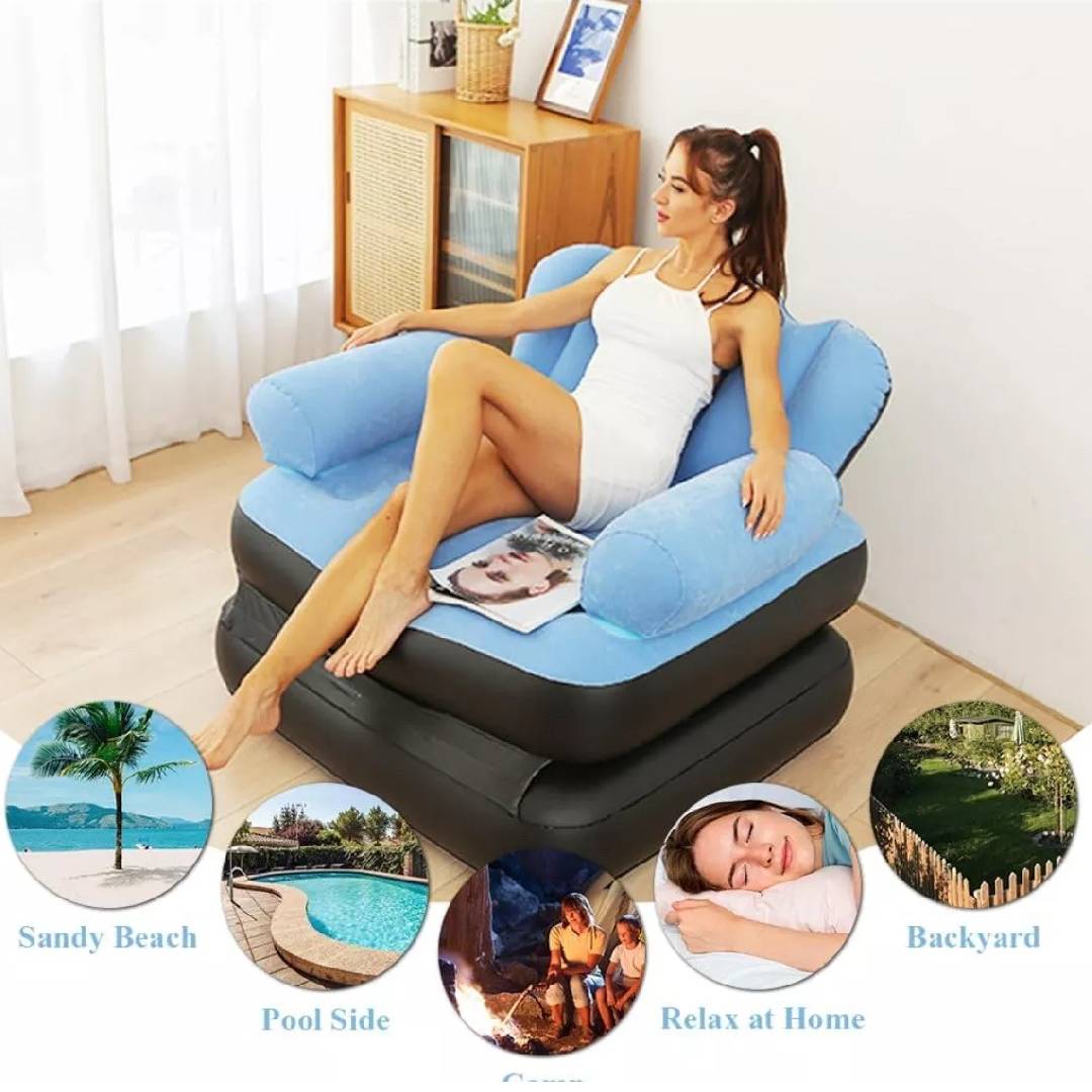 Multifunctional Portable Inflatable Sofa Bed For Camping