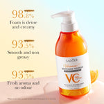 SADOER Vitamin C Whitening Nourish Rejuvenation Body Wash 98% Natural Orange VC Moisturizing Shower Gel 520ml