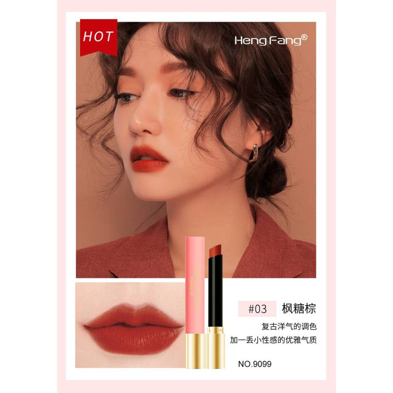 Heng Fang Pack of 5 Lipstick Soft Valvet Matte Colors