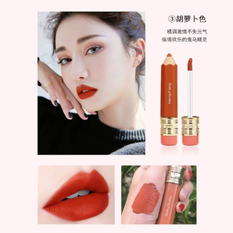 HengFang Silky Crayon Lip Gloss Glaze Matte Set Pack of 3