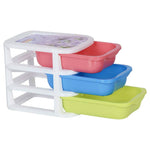 Mini Desktop Drawer Storage Box 3 Layers Container