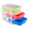 Mini Desktop Drawer Storage Box 3 Layers Container