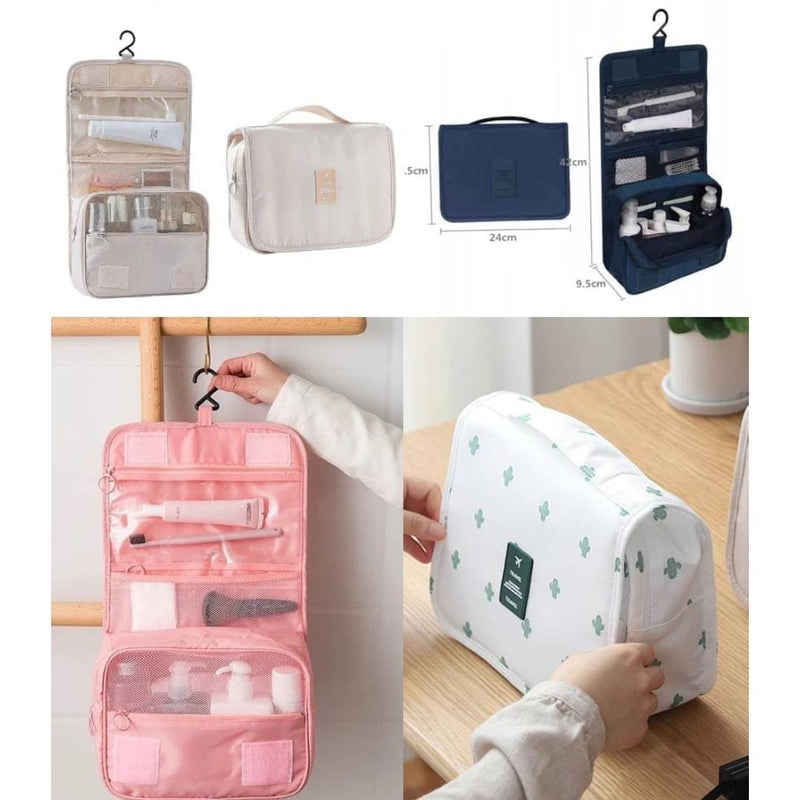 Hanging Bag With Hook For Multiple Use Travel Makeup Cosmetic Bag Waterproof Makeup Organizer