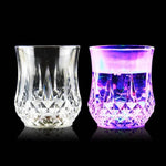 Multicolor LED Glowing Water Glass Inductive Rainbow Color Cup