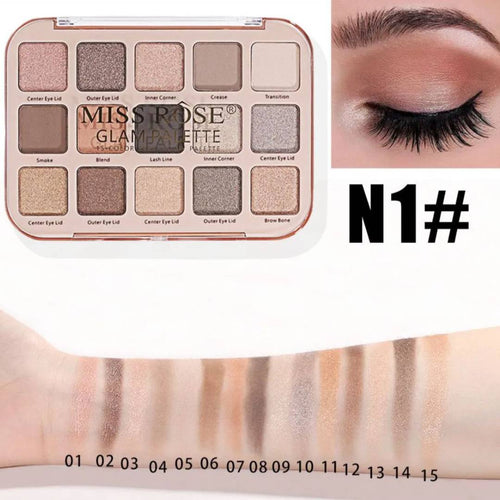 Miss Rose 15 Color Glam Palette