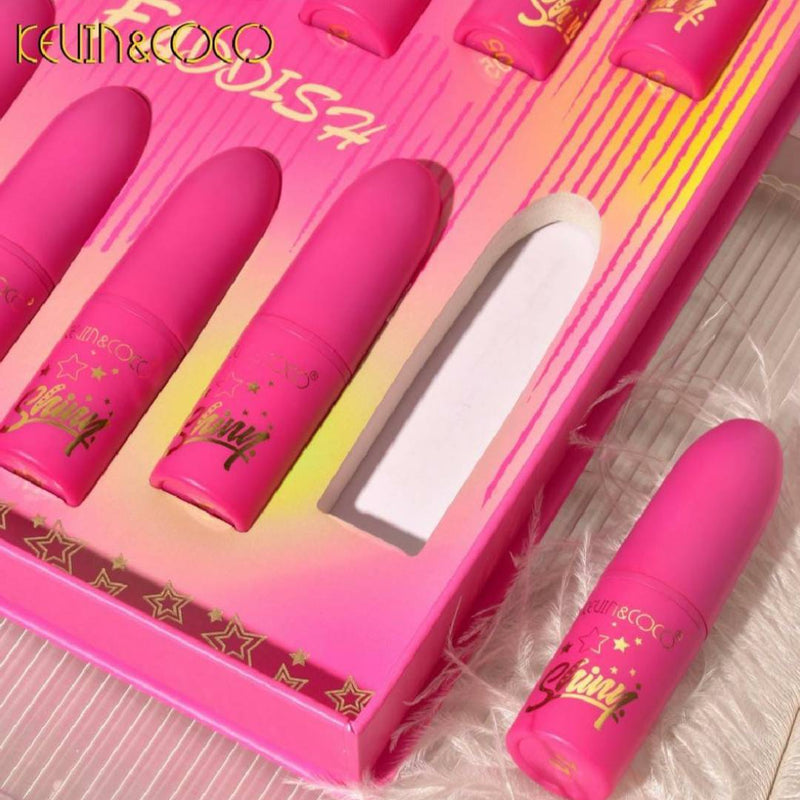 Kevin & Coco Matte Lipstick Set Of 12Pcs