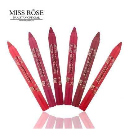 Miss Rose Matte Lip Pen Lipsticks 6Pcs Set