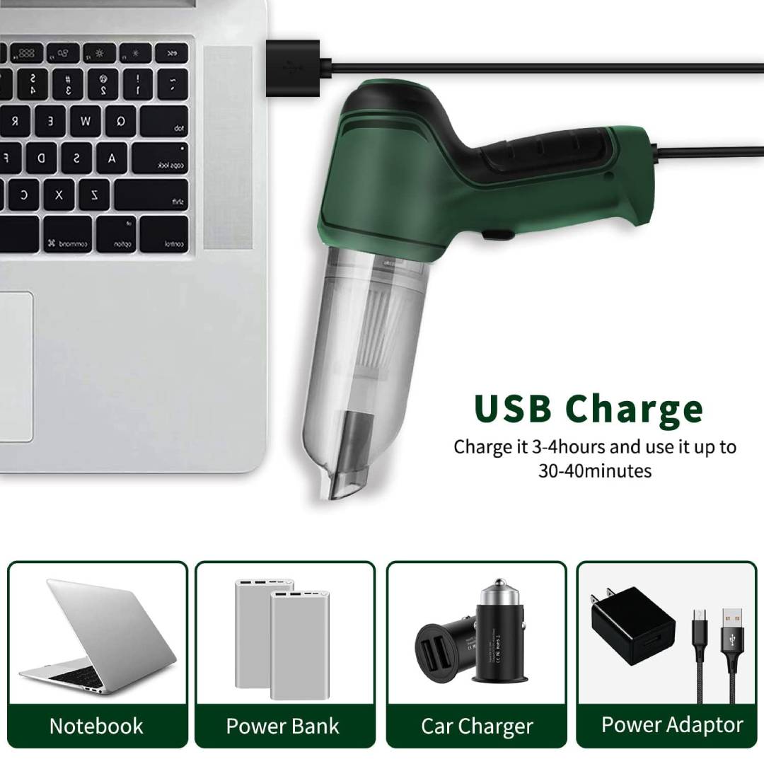 Multipurpose Portable Cordless Car Vacuum Cleaner Wireless with 9000Pa Suction Power And Air Blower Heavy Quality