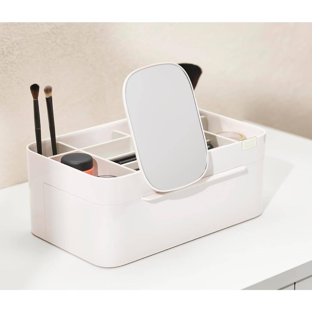 Makeup Cosmetic Storage Organizer With Drawer Large With Mirror