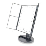 24 LED Touch Dimmable Sensor Foldable Led Mirror with 2 & 3X Magnification