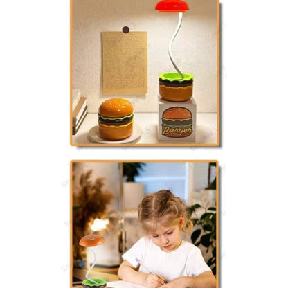 Cute Burger LED Lamp  Rotatable And Adjustable Light For Kids