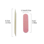 Mini Nail Treatment Manicure Sticks 2in1 Nail Filler With Stick