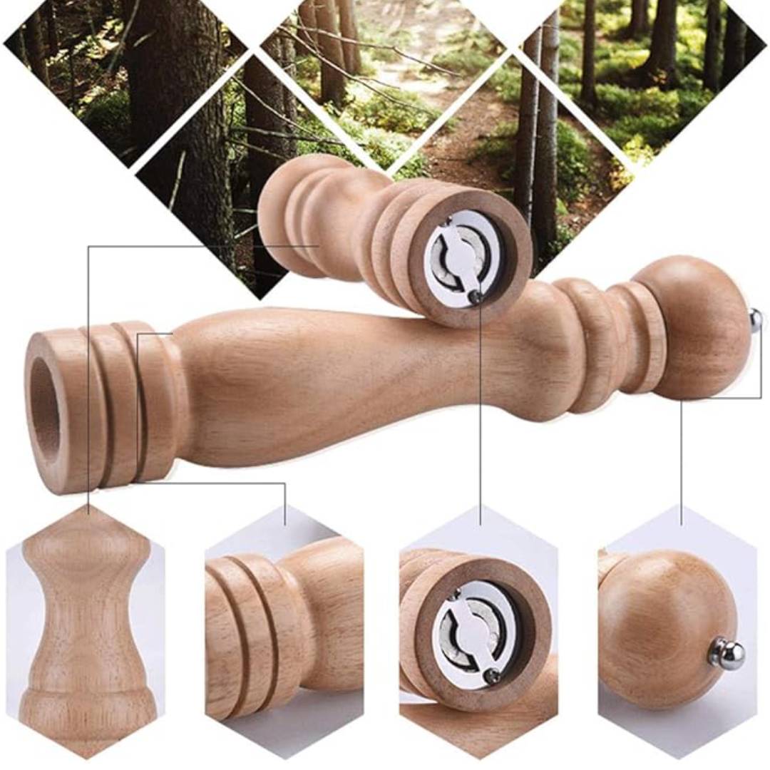 Wooden Salt and Pepper Grinder Crasher Salt Shaker