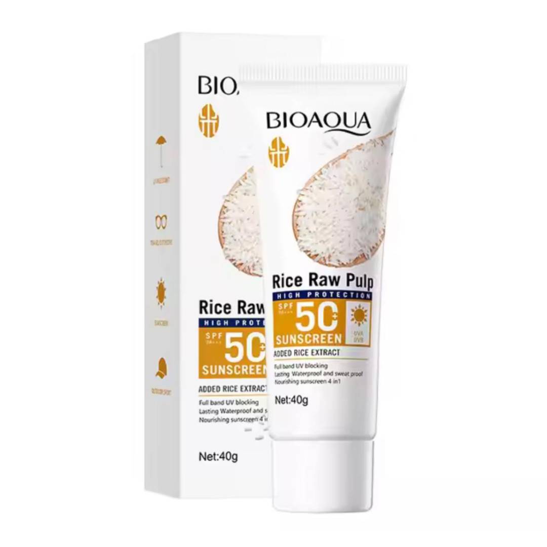 Bioaqua Rice Raw Pulp 50 SPF Sunblock 40g