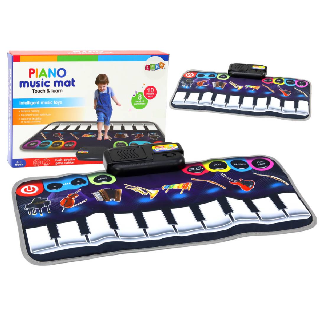 Paino Music Mat Educational Music Background In The Form Of A Piano With Additional Instruments
