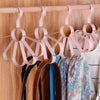 Multifunctional Scarf Rack Plastic Sector Belt Hanger Storage Rack Holder Pack Of 3