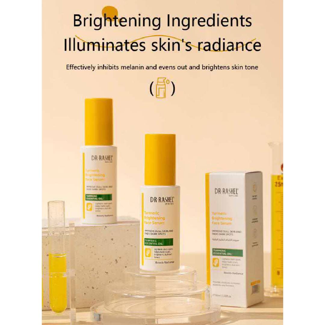 Dr Rashel Turmeric Brightening Face Serum Improves Dull Skin And Face Dark Spot